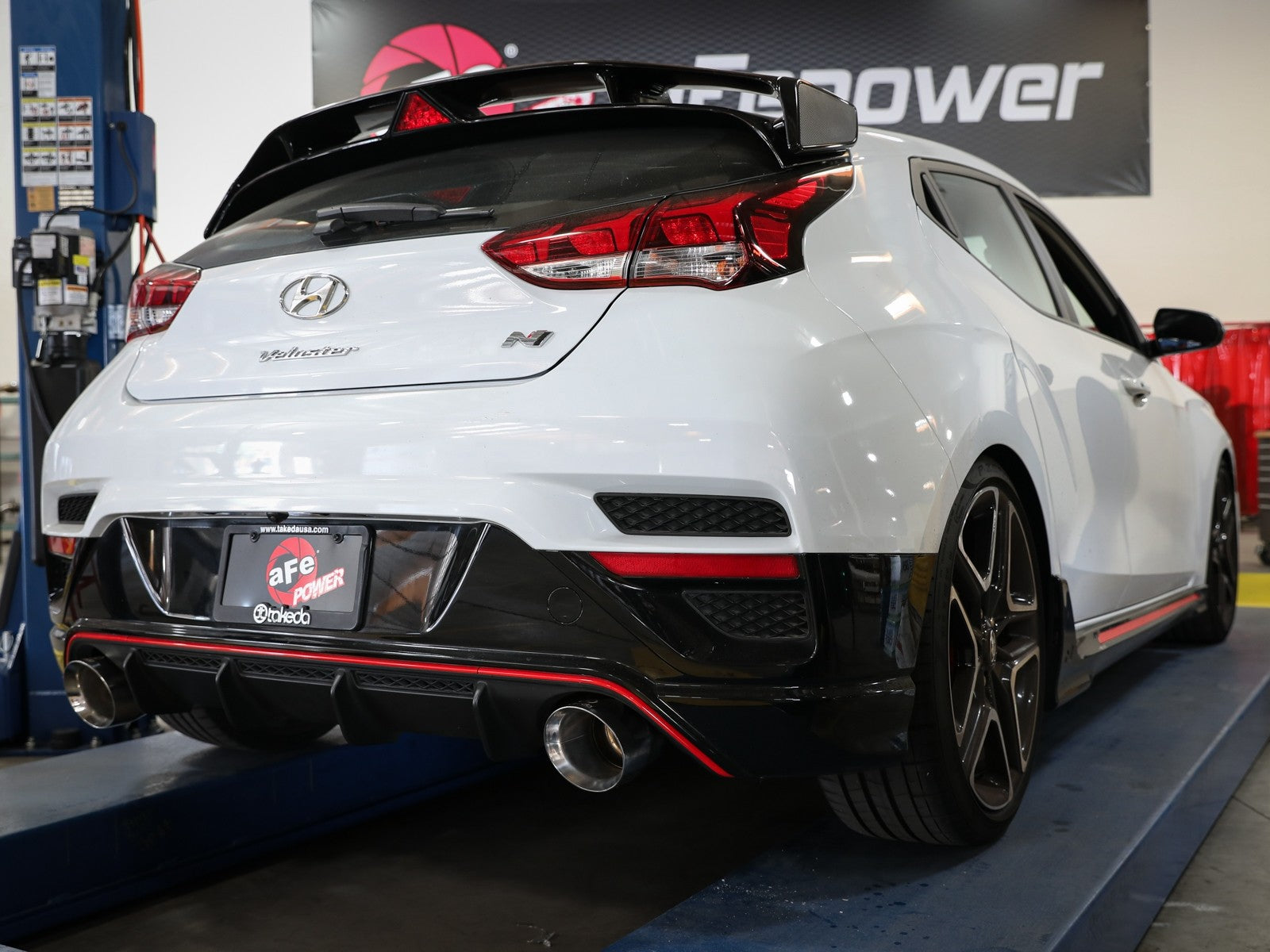 aFe Power Axle Back Exhaust - 19-20 Hyundai Veloster N L4-2.0L (t) w/ Polished tips 49-37007-P