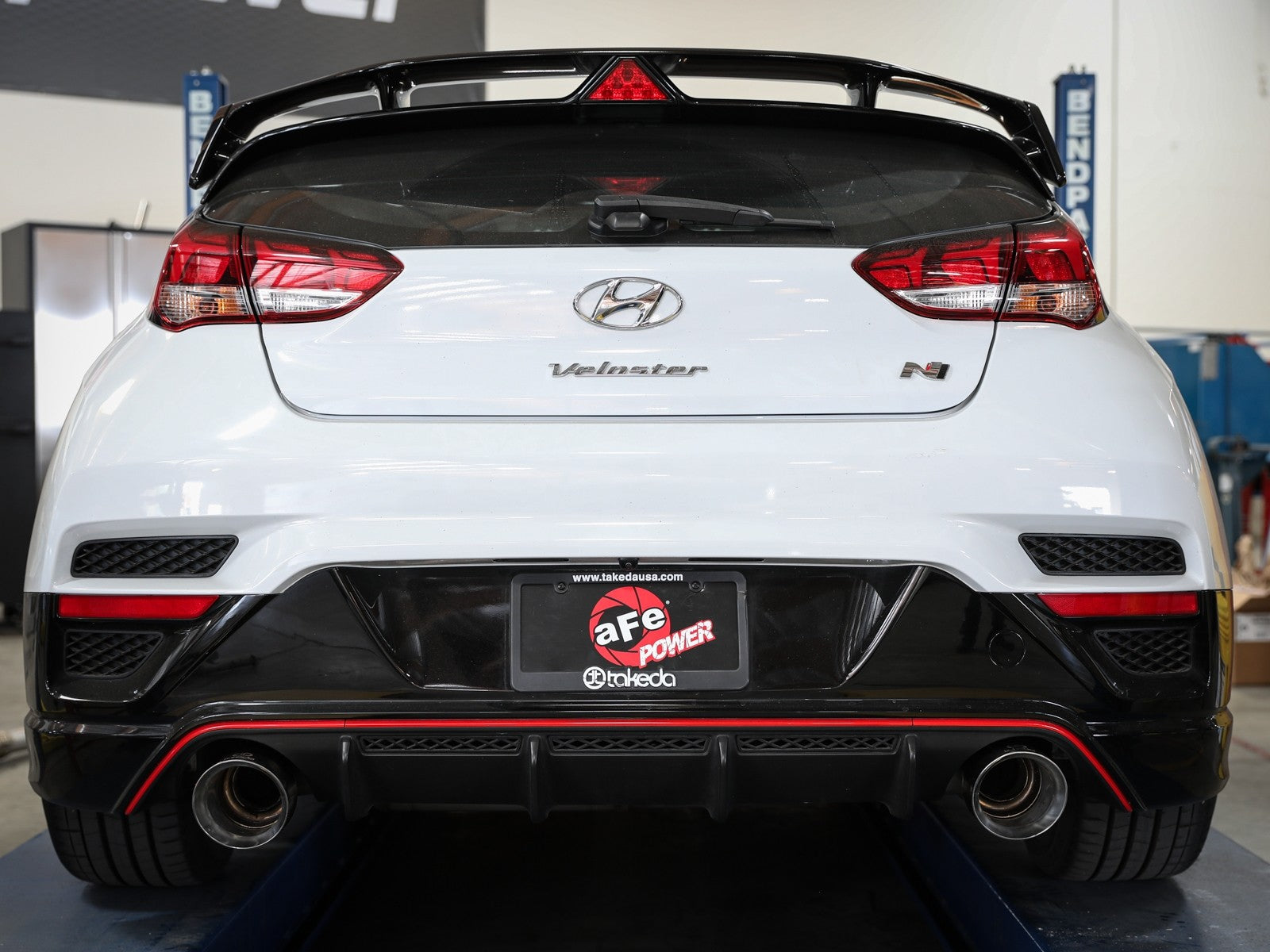 aFe Power Axle Back Exhaust - 19-20 Hyundai Veloster N L4-2.0L (t) w/ Polished tips 49-37007-P