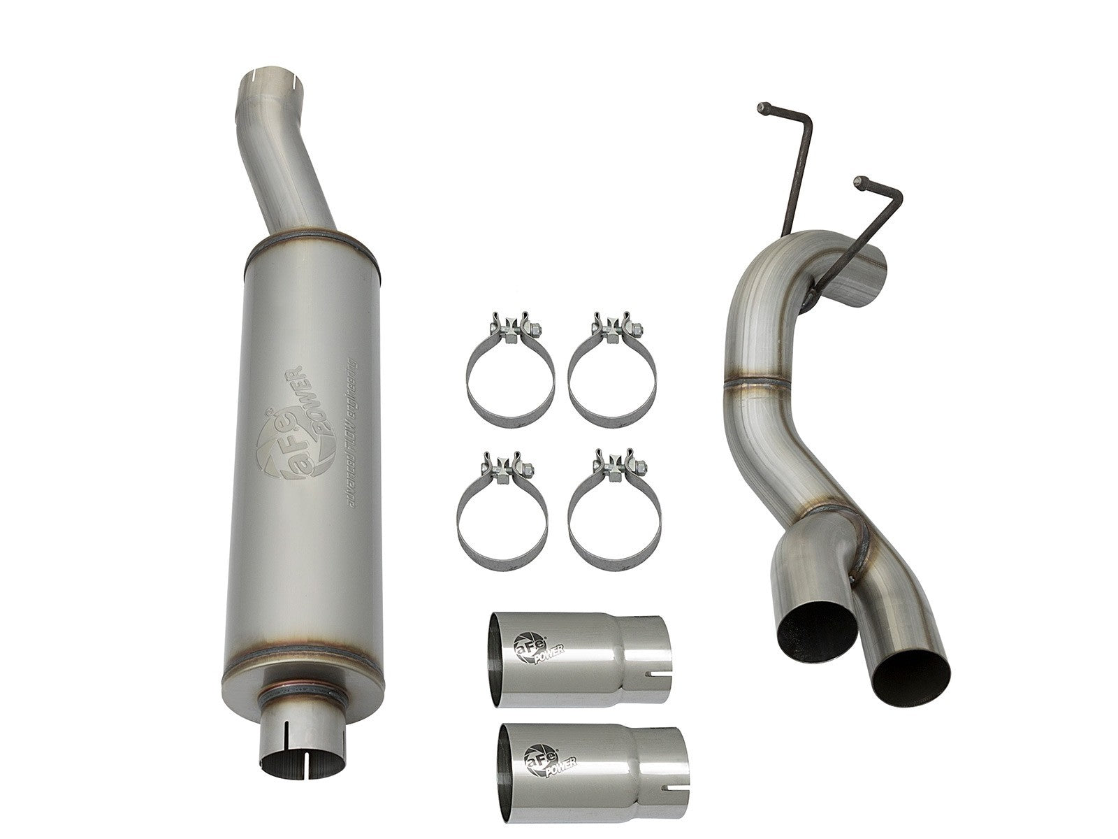 aFe POWER Rebel Series 3.5in 409 SS Cat Back Exhaust w/Pol Tips 14-18 RAM 2500/3500 V8-6.4L Hemi 49-42057-P