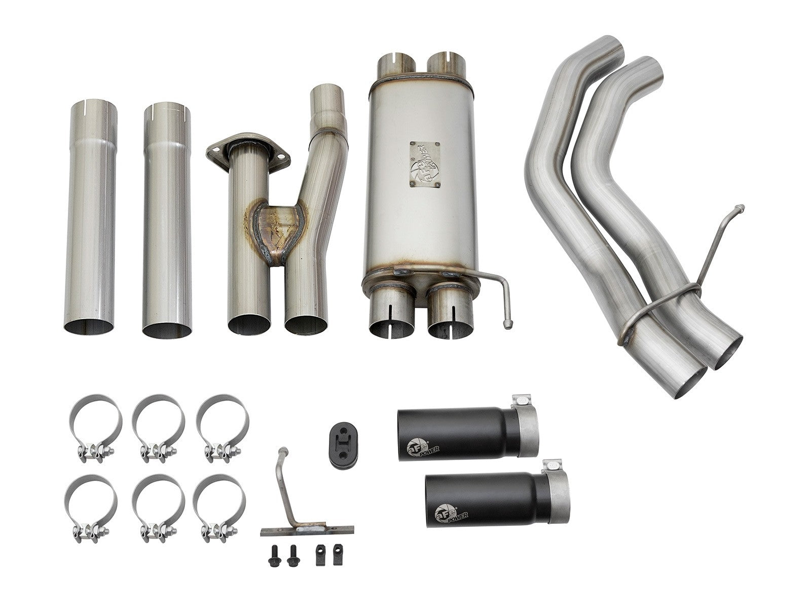 aFe POWER Rebel Series 3in 409 SS Cat Back Exhaust w/ Black Tips 17-20 Ford F-150 Raptor V6-3.5L 49-43091-B