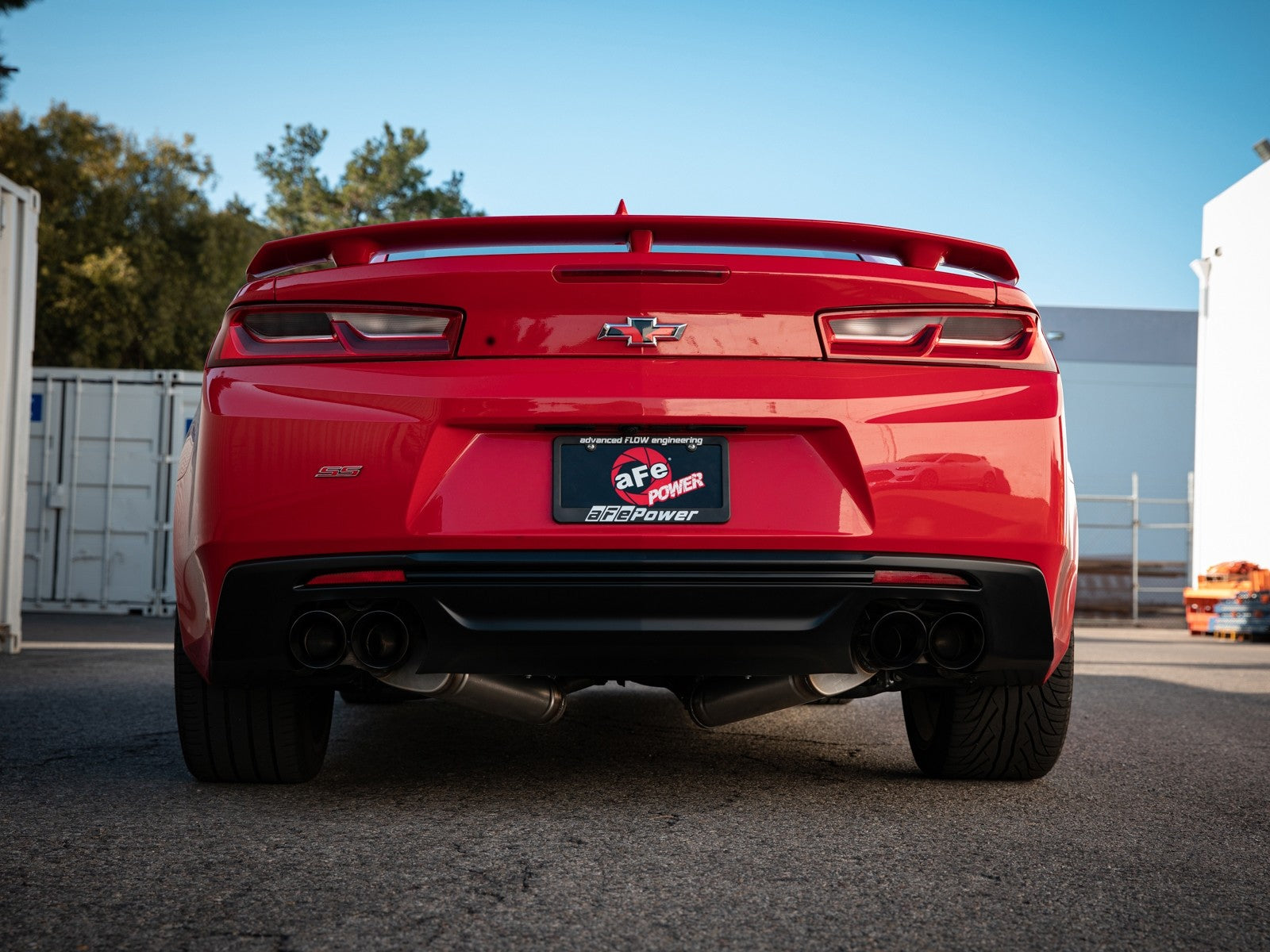 aFe POWER MACH Force-Xp 3in Axle-Back Exhaust 16-22 Chevrolet Camaro SS V8 6.2L w/Mufflers - Black 49-44119-B