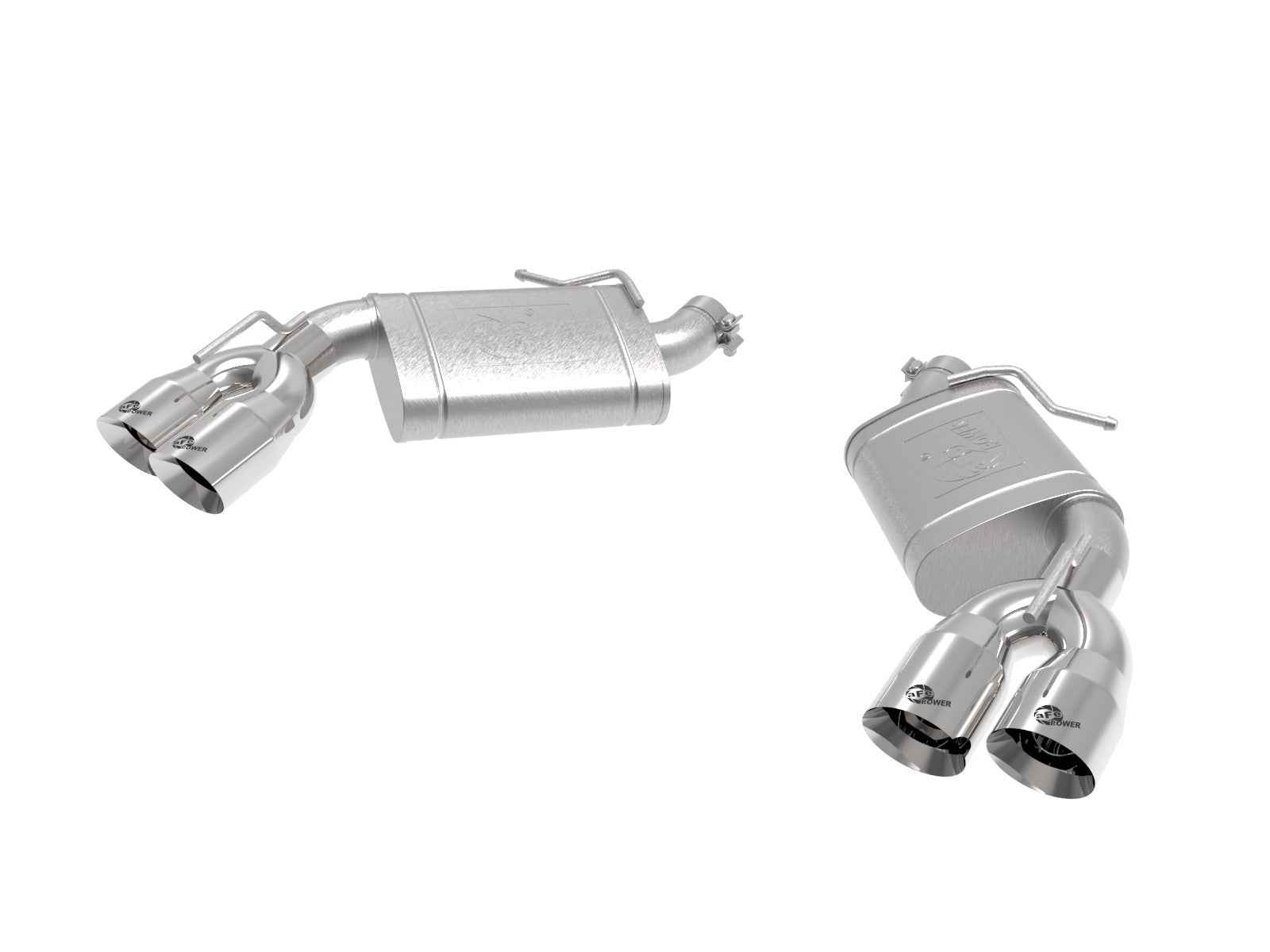 aFe POWER MACH Force-Xp 3in Axle-Back 16-22 Chevrolet Camaro SS V8 6.2L w/Mufflers - Polished 49-44119-P