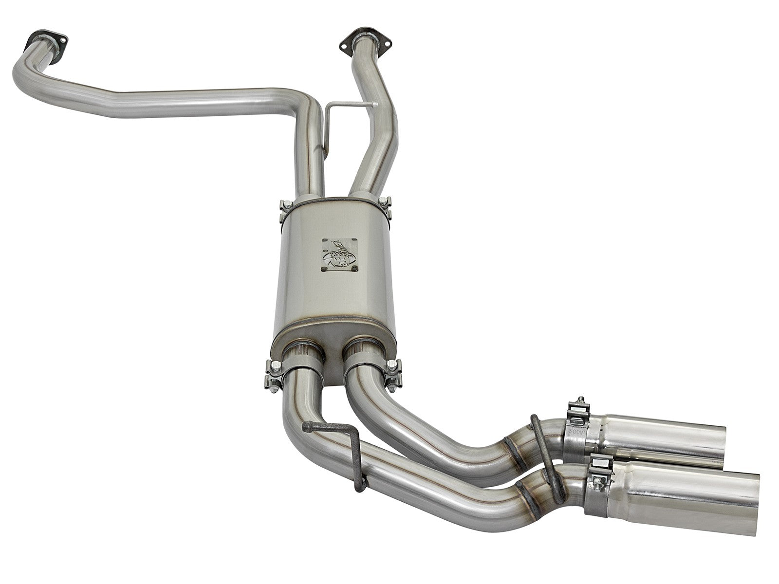 aFe POWER Rebel Series 2-1/2in 409 SS Cat Back Exhaust w/ Polished Tips 17-22 Nissan Titan V8 5.6L 49-46126-P