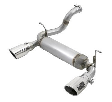 aFe Rebel Series 2.5in 409 SS Axle-Back Exhaust w/ Polished Tips 2018+ Jeep Wrangler (JL) V6 3.6L 49-48067-P