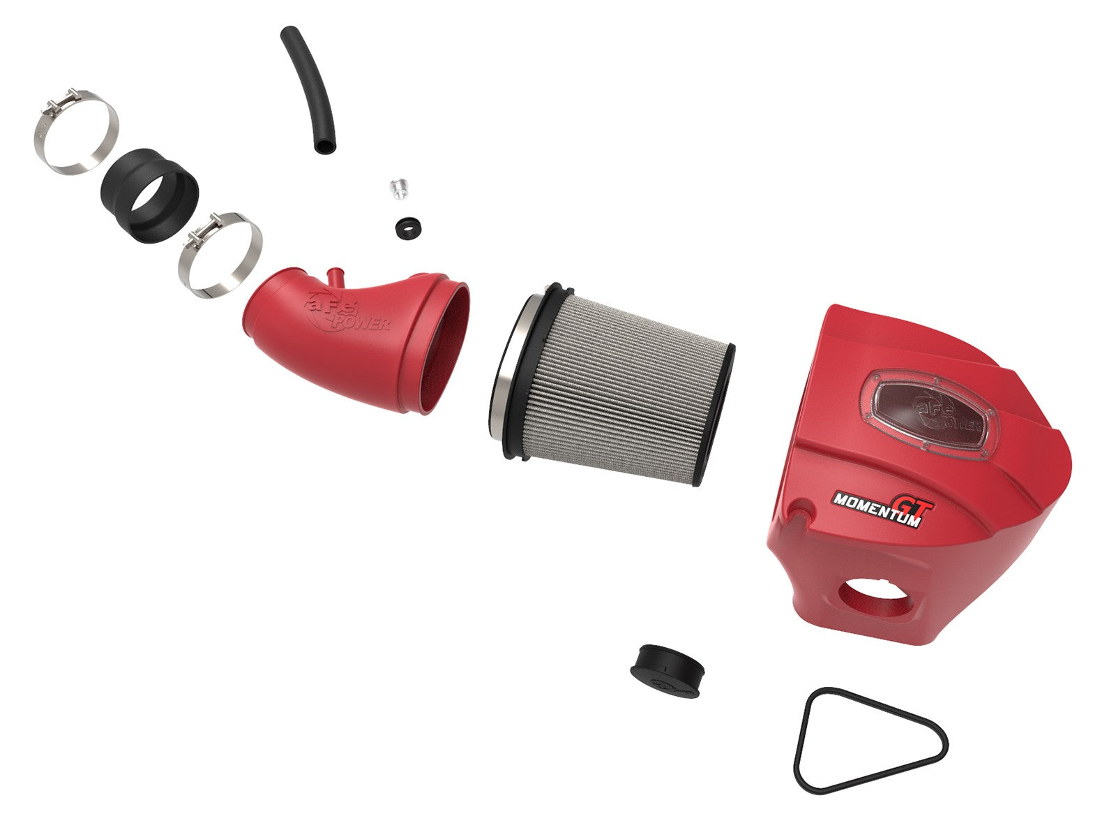 aFe POWER Momentum GT Limited Edition Cold Air Intake 11-22 Dodge Challenger/Charger SRT // 12-14 Chrysler 300 - Red 51-72203-R