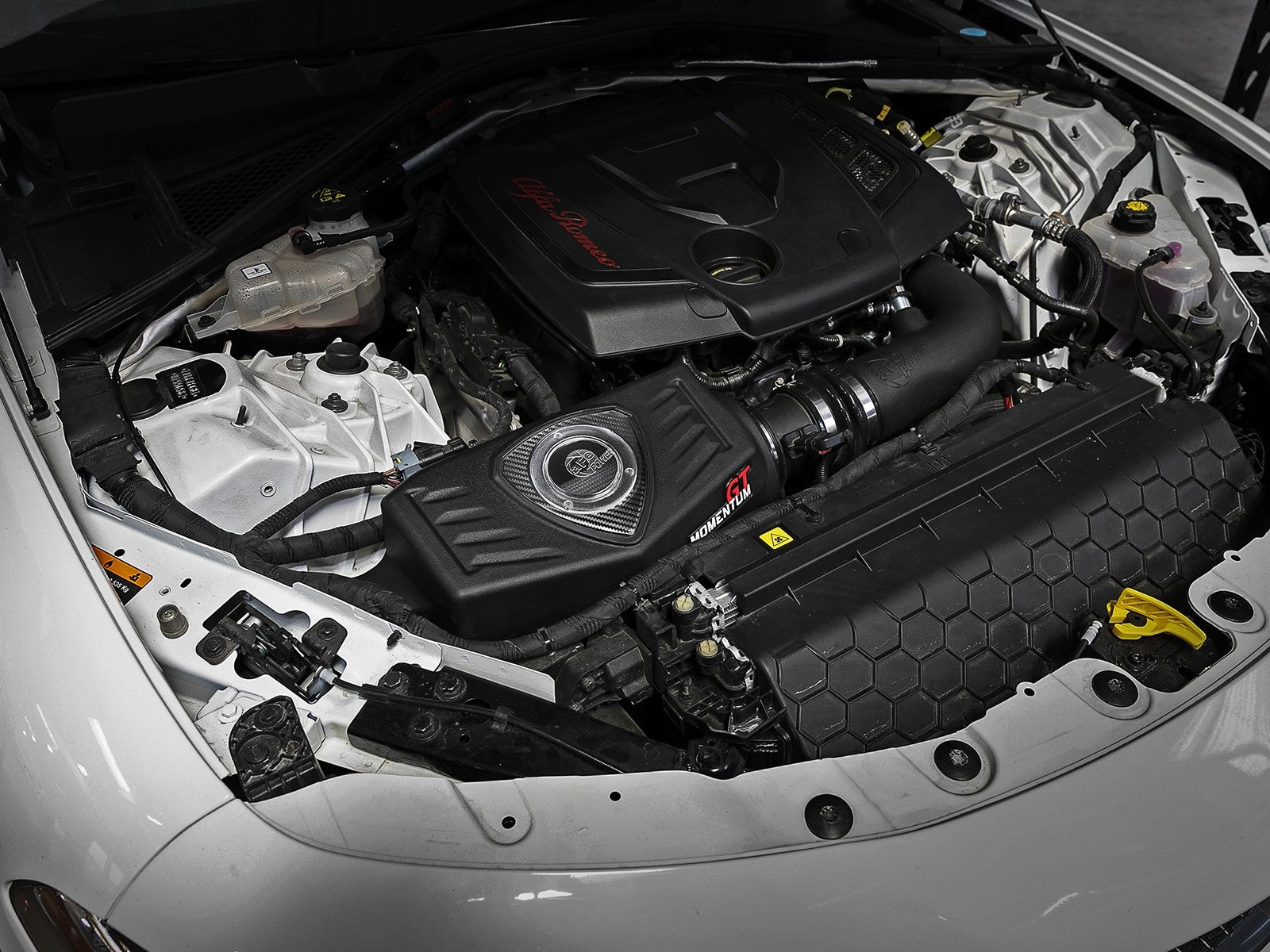aFe POWER Momentum GT Pro Dry S Intake System 17-22 Alfa Romeo Giulia/Stelvio L4-2.0L (t) 51-76902-1