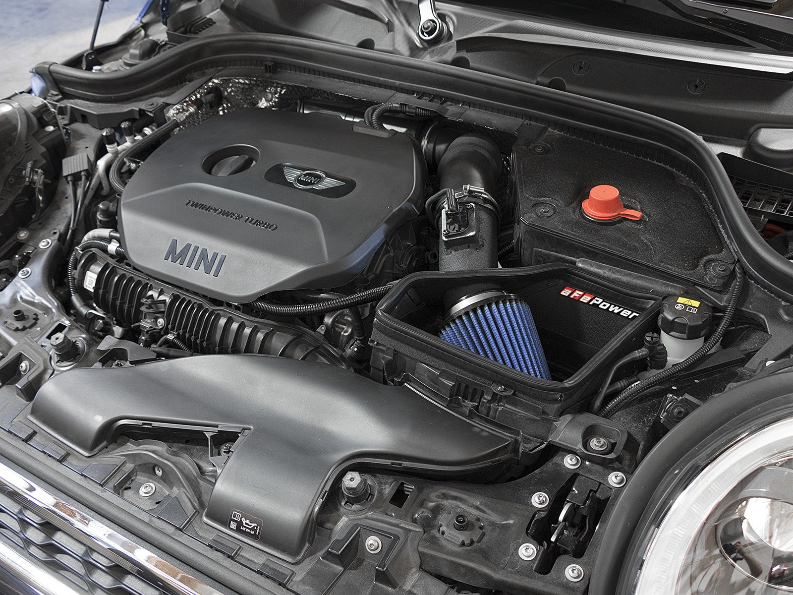 aFe Power Magnum Force Stage-2 Pro 5R Cold Air Intake System 15-19 Mini Cooper S/Countryman 16-19 Cooper Clubman/S // 14-19 BMW X1 / 17-19 X2 / 14-19 2 Series F55/F56 L4 2.0(T) 54-12862
