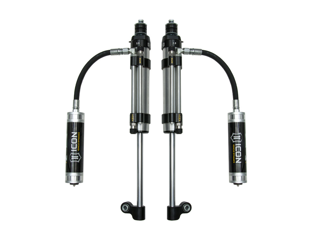 ICON 2005-2023 Toyota Tacoma, Rear, RXT 2.5 Omega Bypass Remote Reservoir Shocks, Pair 59926p
