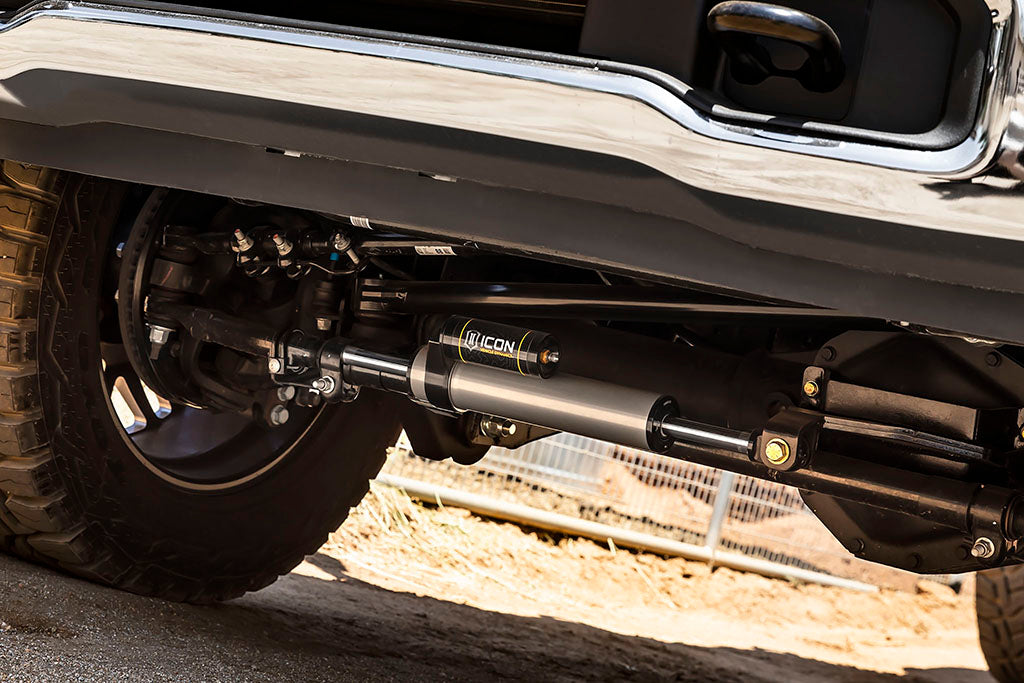 ICON 2005-2024 Ford F-450/F-550 Super Duty, 2.5 Piggyback Centerline Steering Stabilizer Kit 65054