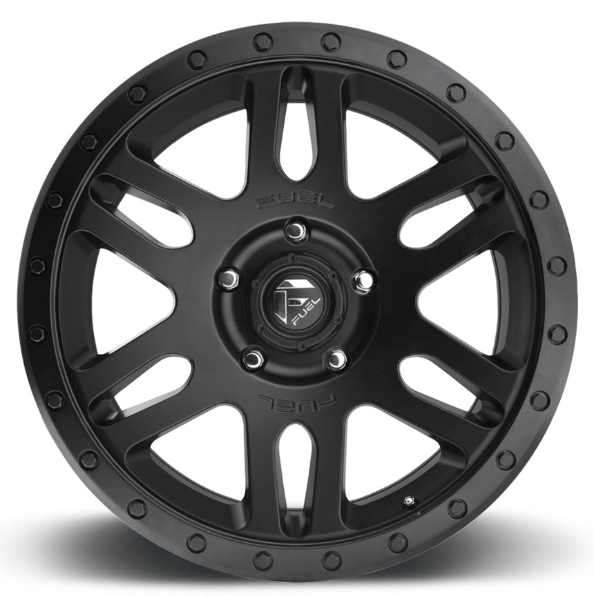 (Clearance - No Returns) 17x8.5 Fuel Off-Road Recoil Matte Black D584 6x120 7mm