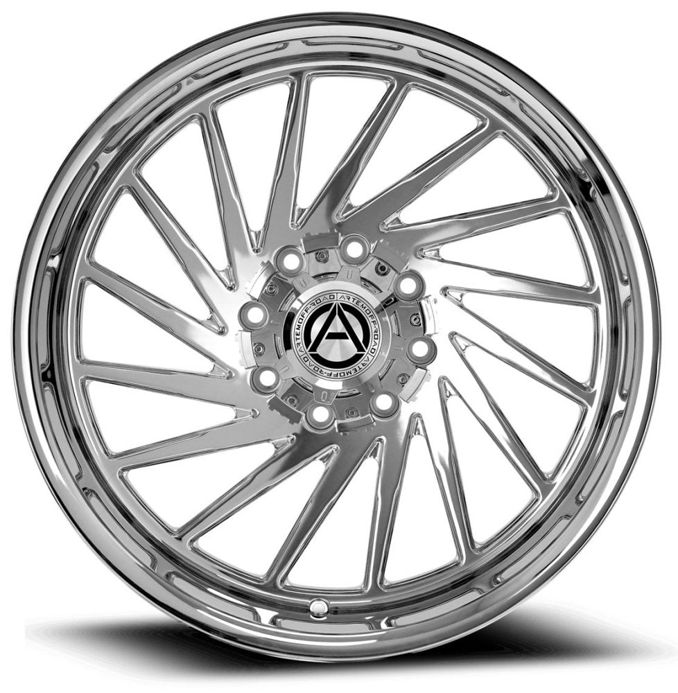 24x12 Artem Off-Road A205 Curvus Chrome (Flow Formed) (* May Require Trimming) 8x6.5/165 -44mm