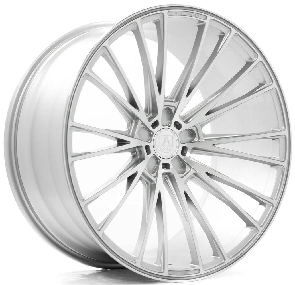 22x9 AXE CF2 Silver Mirror Face (Compression Forged) 5x110  (CUSTOM)