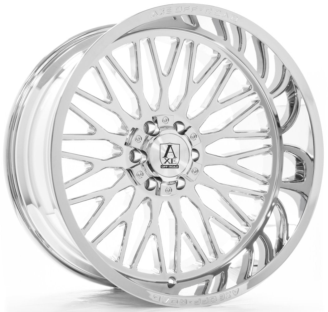 24x12 AXE Offroad Kratos Chrome (* May Require Trimming) 8x6.5/165 -44mm