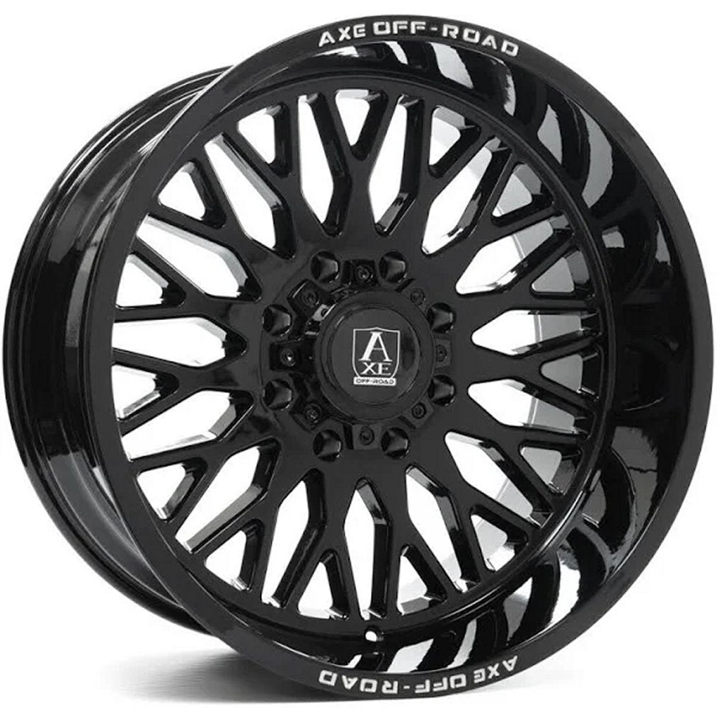 24x14 AXE Offroad Kratos Gloss Black (* May Require Trimming) 6x135 6x5.5/139.7 -76mm