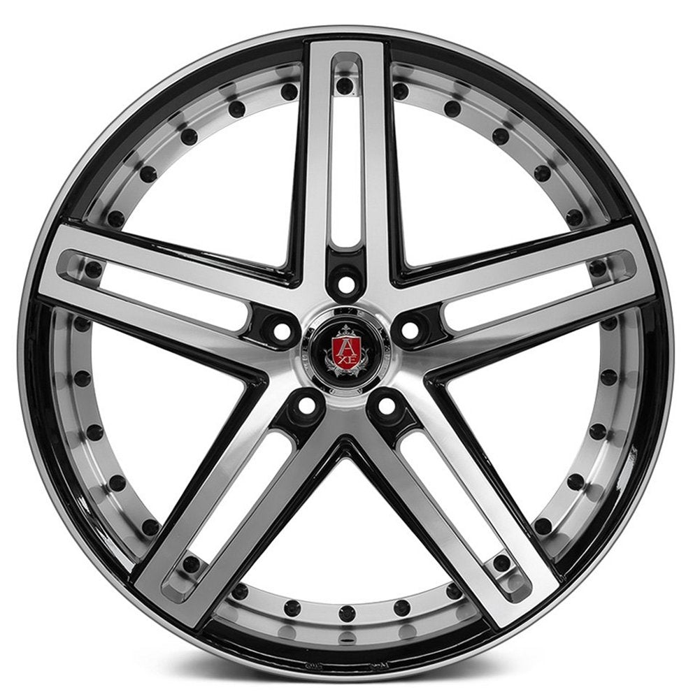 22x10.5 AXE EX20 Gloss Black Machined Face and Polished Barrel 5x4.25/108 (Custom)