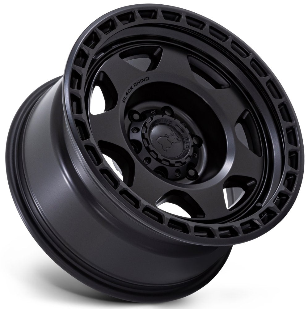 (Clearance - No Returns) 17X8.5 Black Rhino BR018 Voyager Matte Black 6x135 0mm