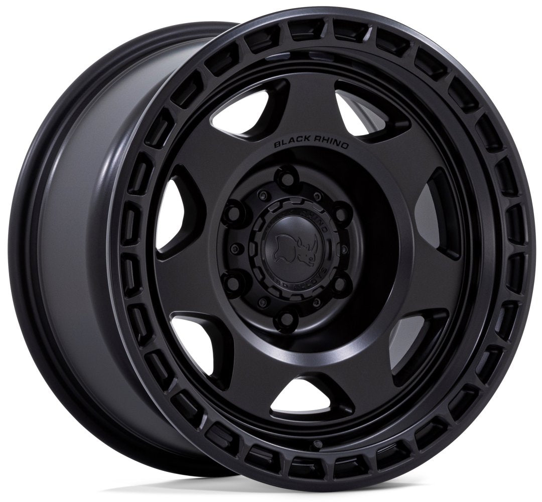 (Clearance - No Returns) 17X8.5 Black Rhino BR018 Voyager Matte Black 5x5/127 -10mm
