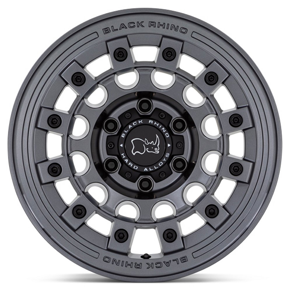 (Clearance - No Returns) 17x8 Black Rhino Fuji Matte Gunmetal 5x4.5/114.3 38mm