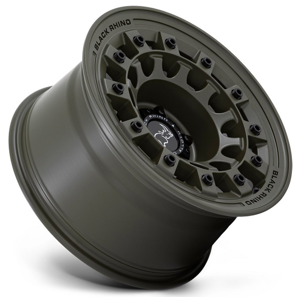 (Clearance - No Returns) 17x8 Black Rhino Fuji Olive Drab Green 5x5/127 38mm