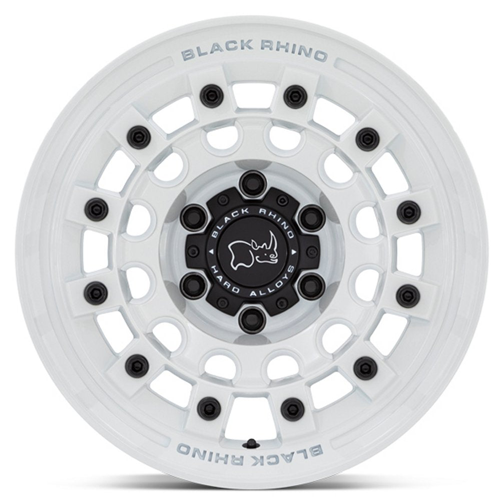 (Clearance - No Returns) 17x8 Black Rhino Fuji Gloss White 6x5.5/139.7 20mm