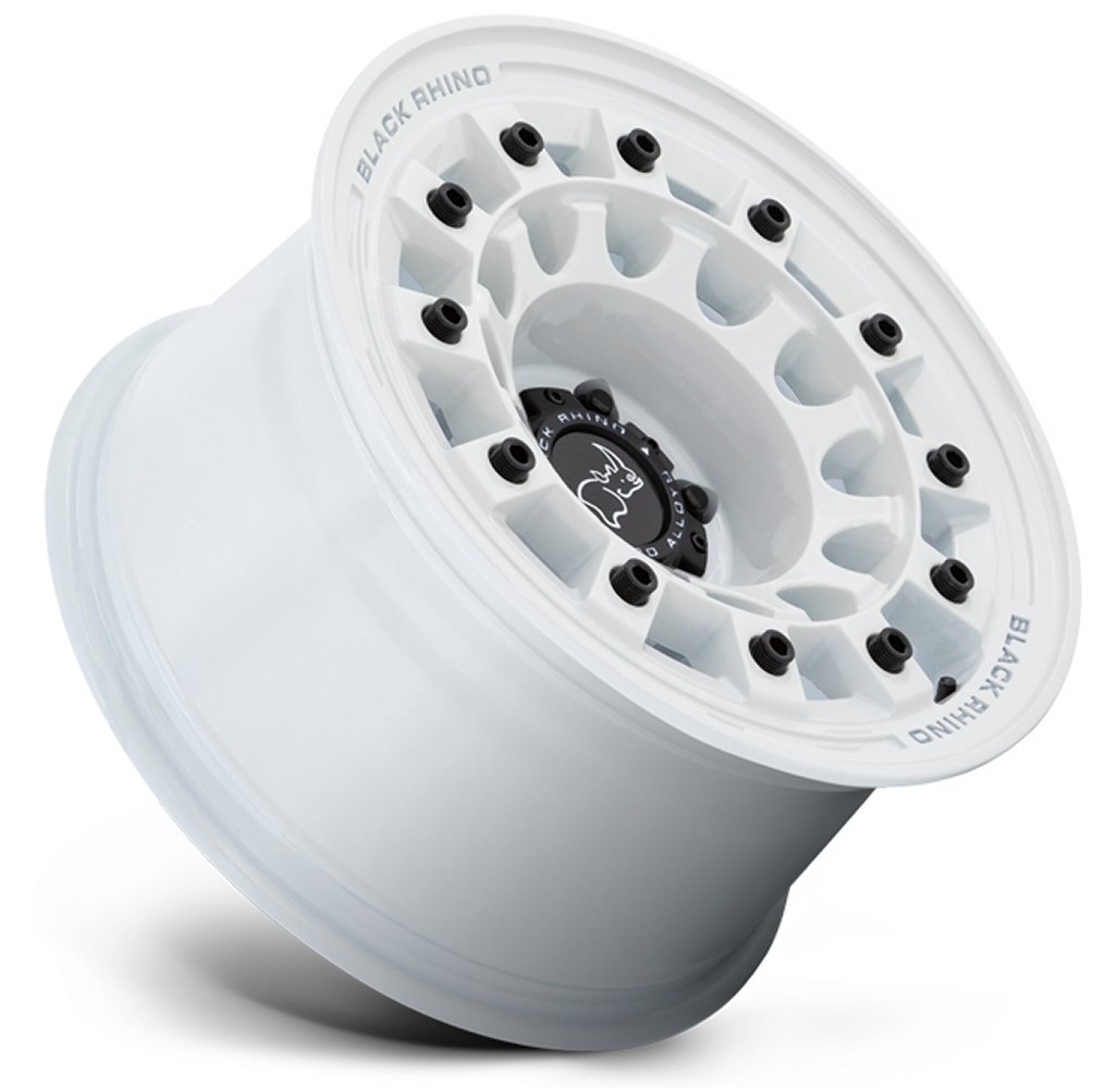 (Clearance - No Returns) 17x8 Black Rhino Fuji Gloss White 5x4.5/114.3 38mm