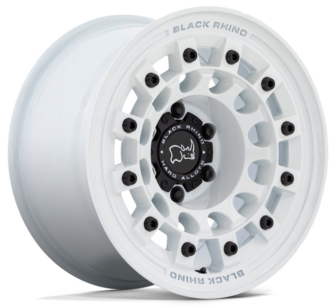 (Clearance - No Returns) 17x8 Black Rhino Fuji Gloss White 5x4.5/114.3 30mm