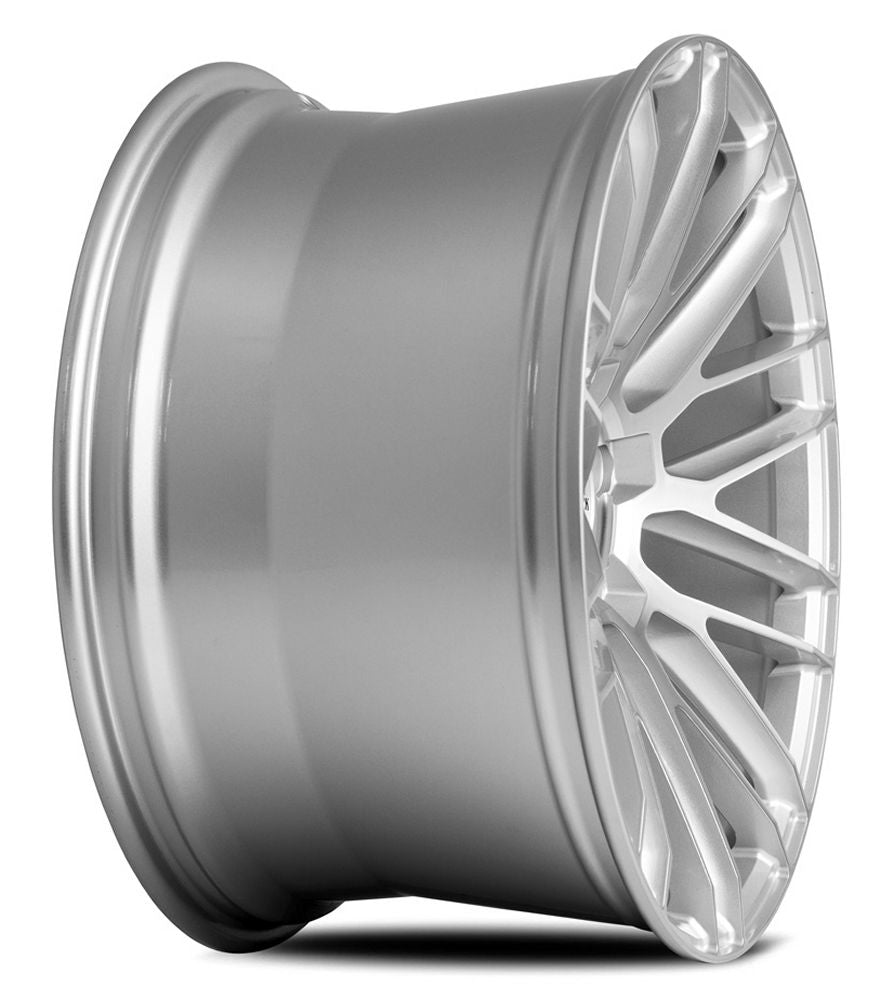 22x9 Savini Black Di Forza BM13 Brushed Silver (Concave) 5x112 28mm