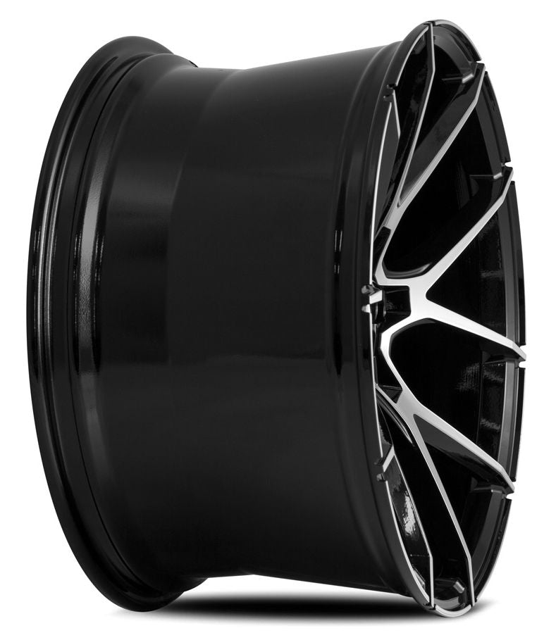 20x10 Savini Black Di Forza BM14 Gloss Black w/ Machined Face 35mm (Concave) (CUSTOM)