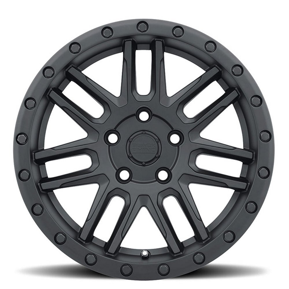 (Clearance - No Returns) 17x9.5 Black Rhino Arches Matte Black 6x4.5/114.3 12mm