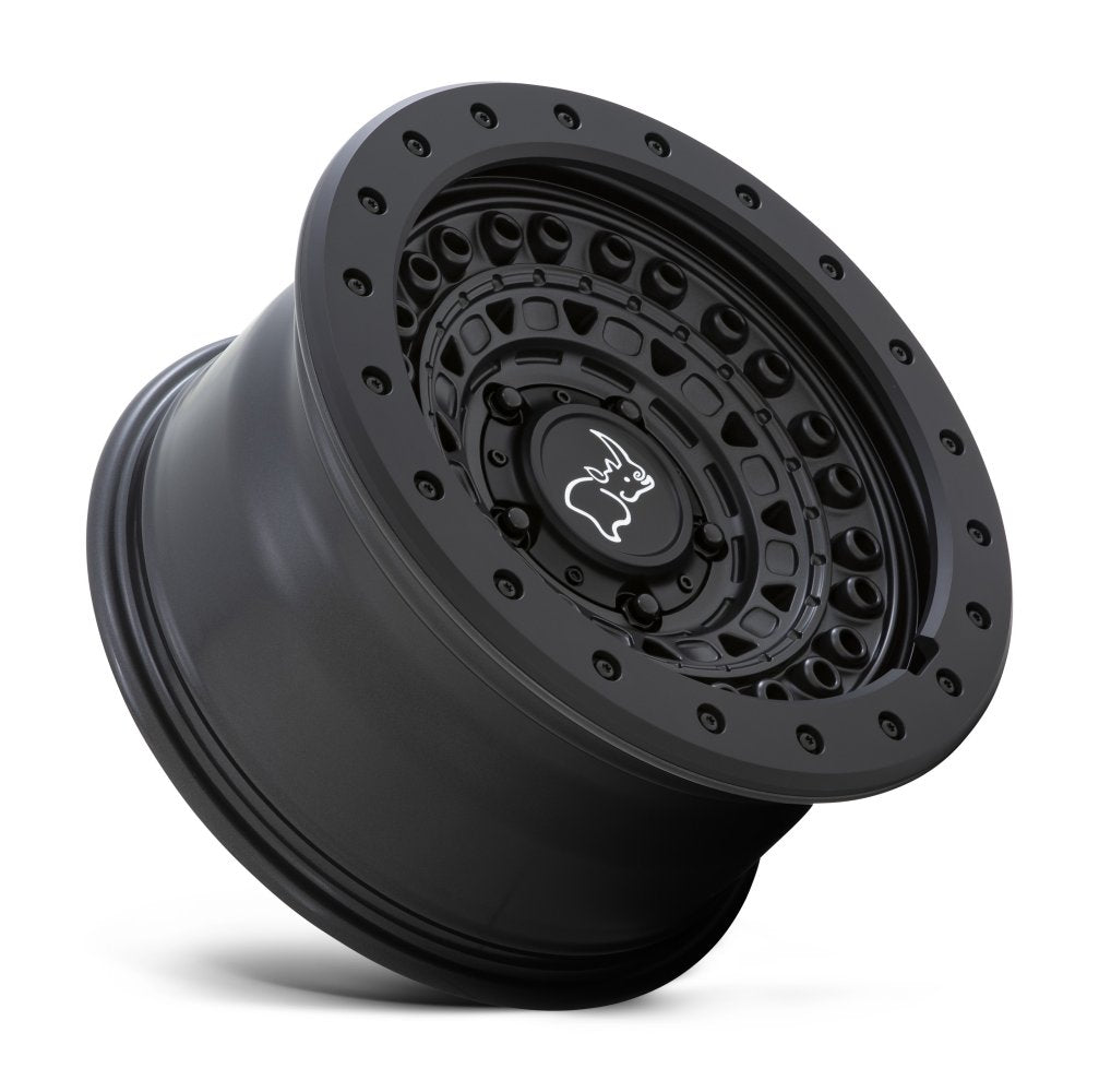 (Clearance - No Returns) 17x8.5 Black Rhino Barricade Gun Black w/ Black Rock Guard 6x120 10mm