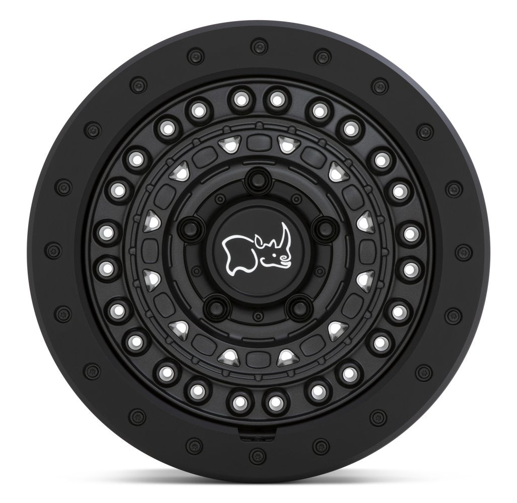 (Clearance - No Returns) 17x8.5 Black Rhino Barricade Gun Black w/ Black Rock Guard 6x120 10mm
