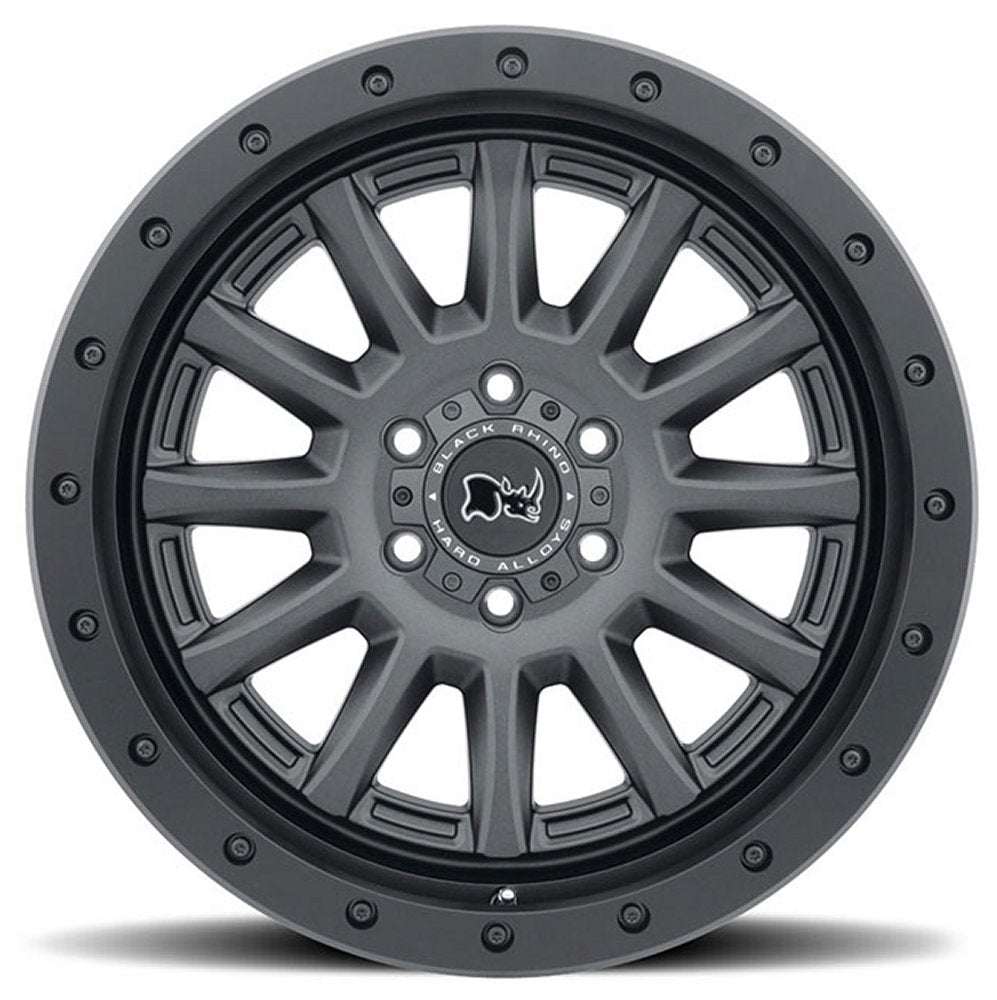 (Clearance - No Returns) 17x8.5 Black Rhino Dugger Gun Black 5x5/127 -34mm