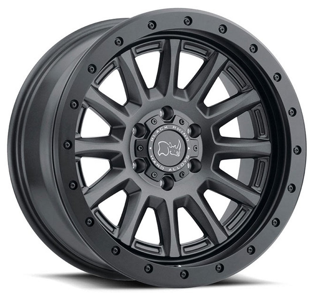 (Clearance - No Returns) 17x8.5 Black Rhino Dugger Gun Black 5x5/127 -34mm