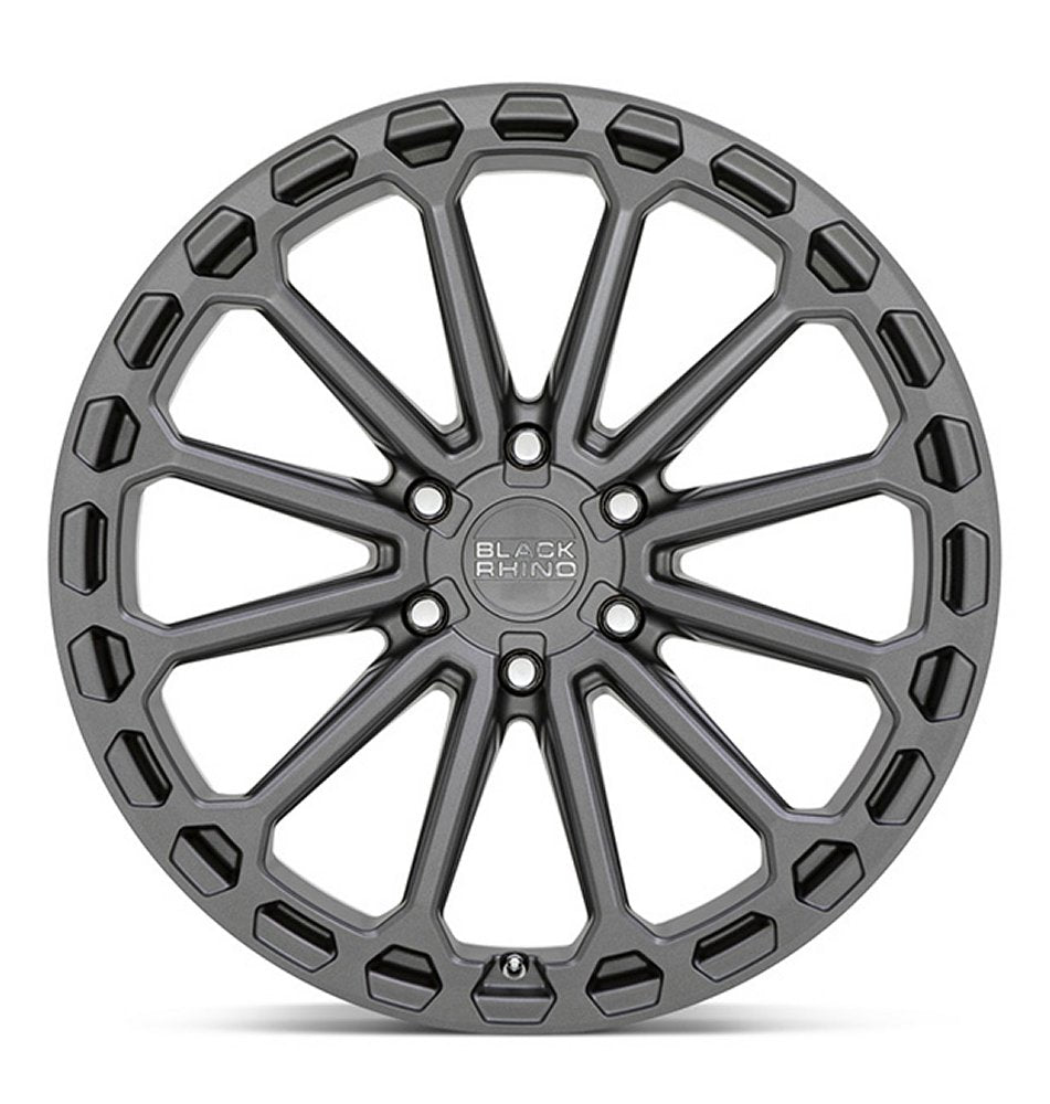 (Clearance - No Returns) 17x9.5 Black Rhino Kaizen Matte Gunmetal (Rotary Forged) 6x135 12mm