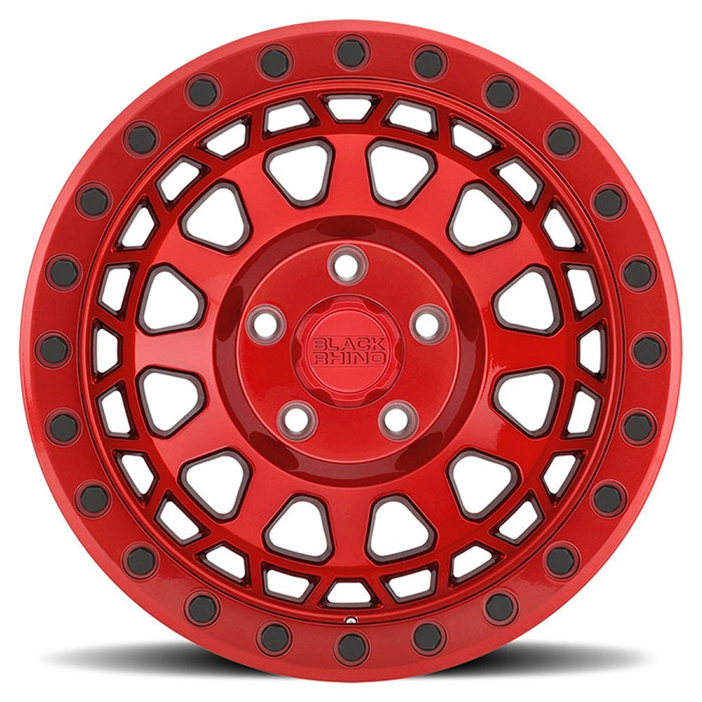 (Clearance - No Returns) 17x9 Black Rhino Primm Candy Red w/ Black Bolts 6x135 0mm