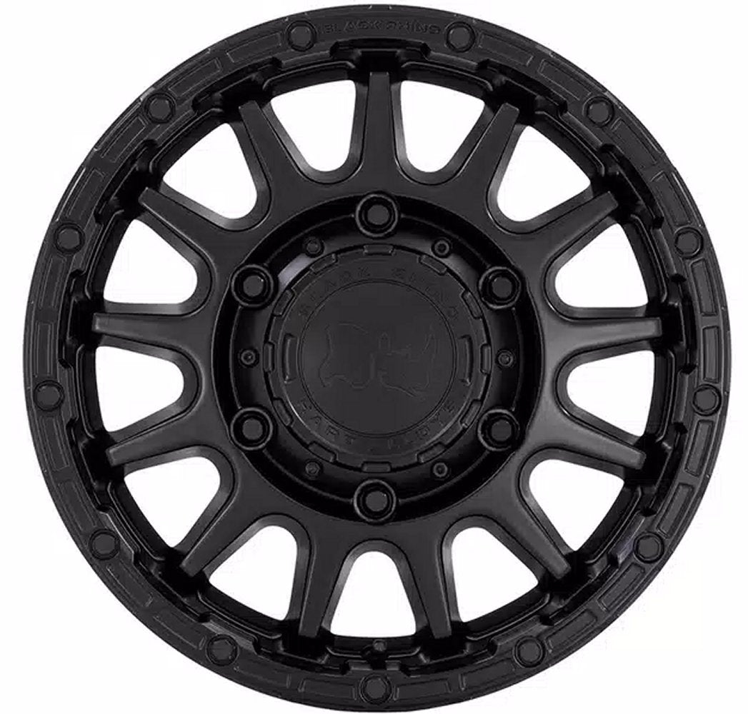 (Clearance - No Returns) 16x8 Black Rhino Sequoia Matte Black 6x5.5/139.7 38mm