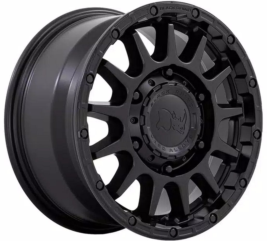 (Clearance - No Returns) 16x8 Black Rhino Sequoia Matte Black 6x5.5/139.7 38mm