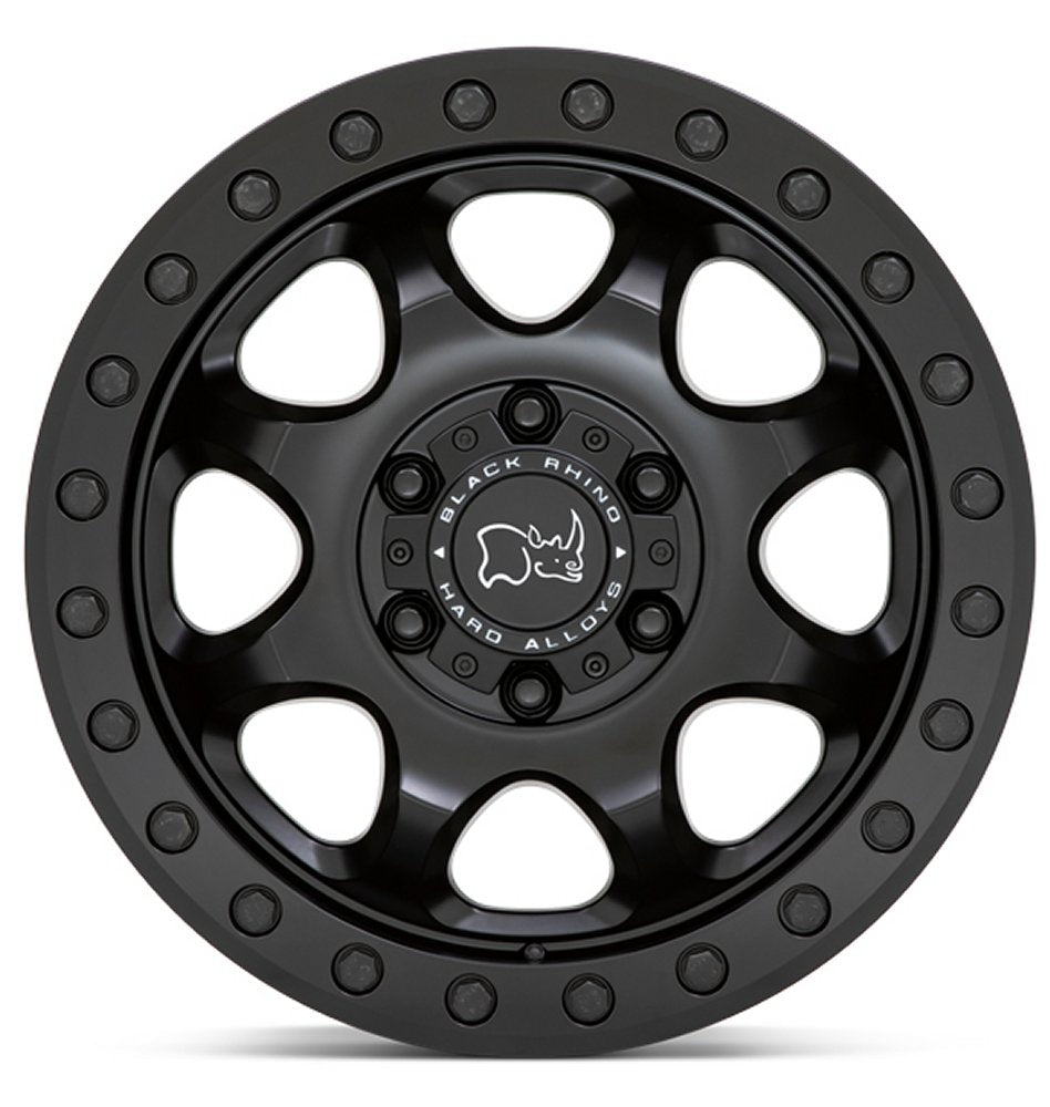 (Clearance - No Returns) 17x8.5 Black Rhino Venture Beadlock Matte Black 6x130 38mm