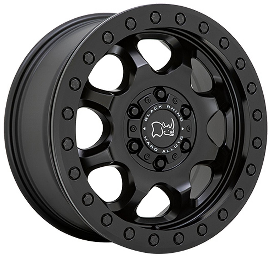 (Clearance - No Returns) 17x8.5 Black Rhino Venture Beadlock Matte Black 6x130 38mm