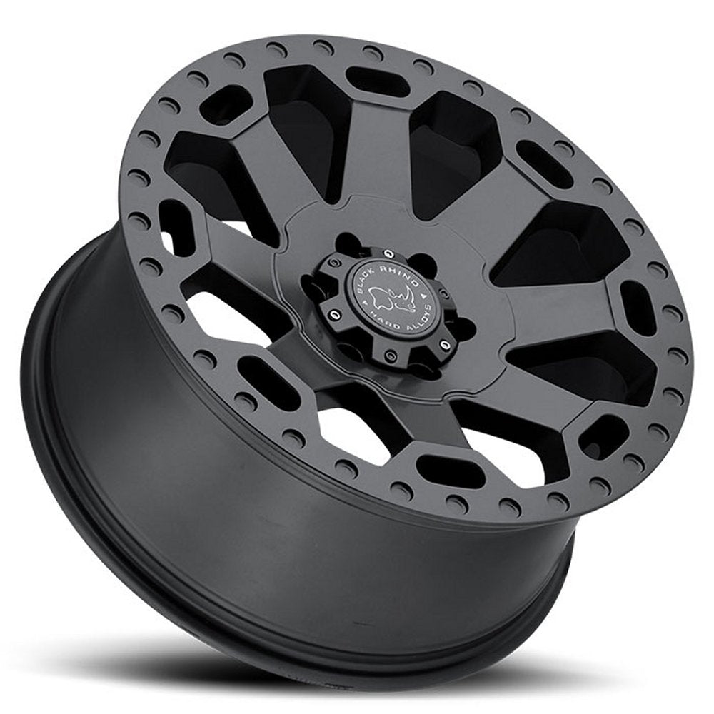 (Clearance - No Returns) 17x8 Black Rhino Warlord Matte Gunmetal  5x120 35mm