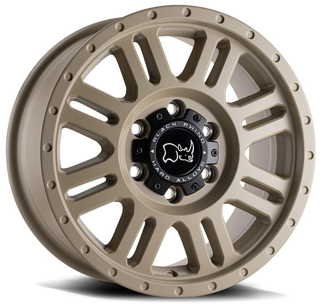 (Clearance - No Returns) 17x8 Black Rhino Yellowstone Desert Sand 6x130 38mm