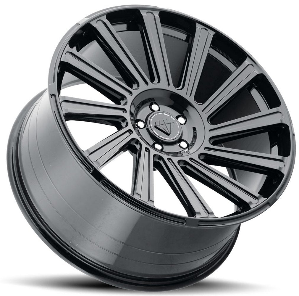 22x10.5 Blaque Diamond BD-40 Gloss Black 5x120 38mm
