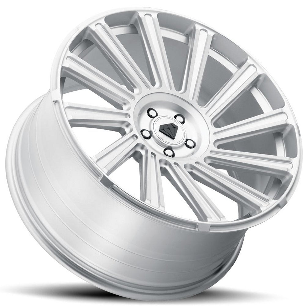 22x10.5 Blaque Diamond BD-40 Silver w/ Machined Face 6x5.5/139.7 20mm