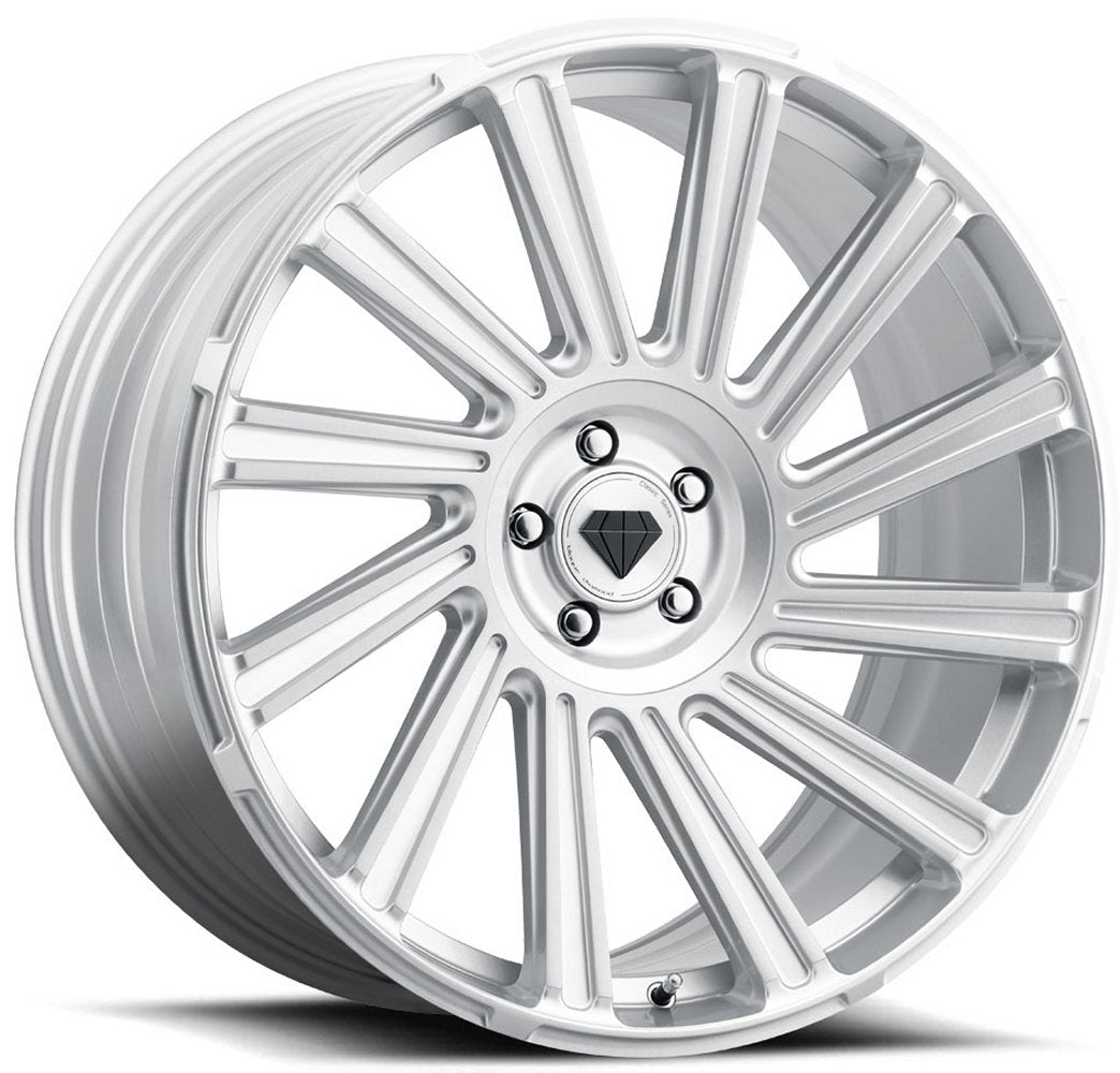 22x10.5 Blaque Diamond BD-40 Silver w/ Machined Face 6x5.5/139.7 20mm