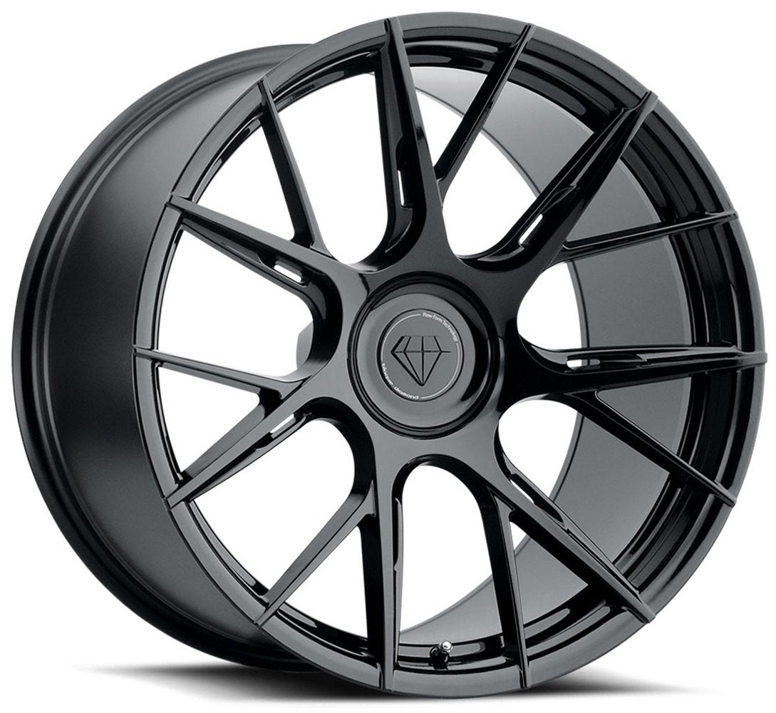 20x9 Blaque Diamond BD-F18 Gloss Black (Flow Forged) 5X4.5/114.3 32mm