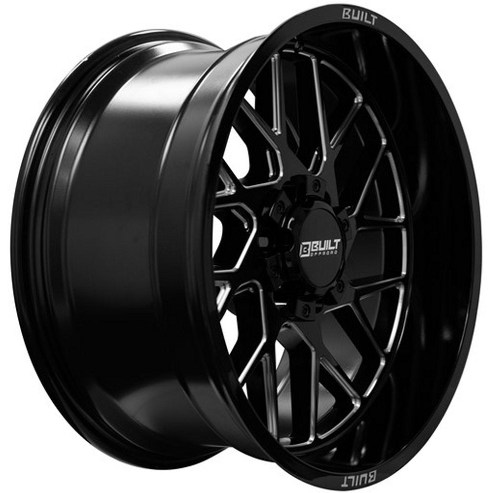 20x10 Built Off-Road BTO-3 Gloss Black Milled 8x170 -19mm