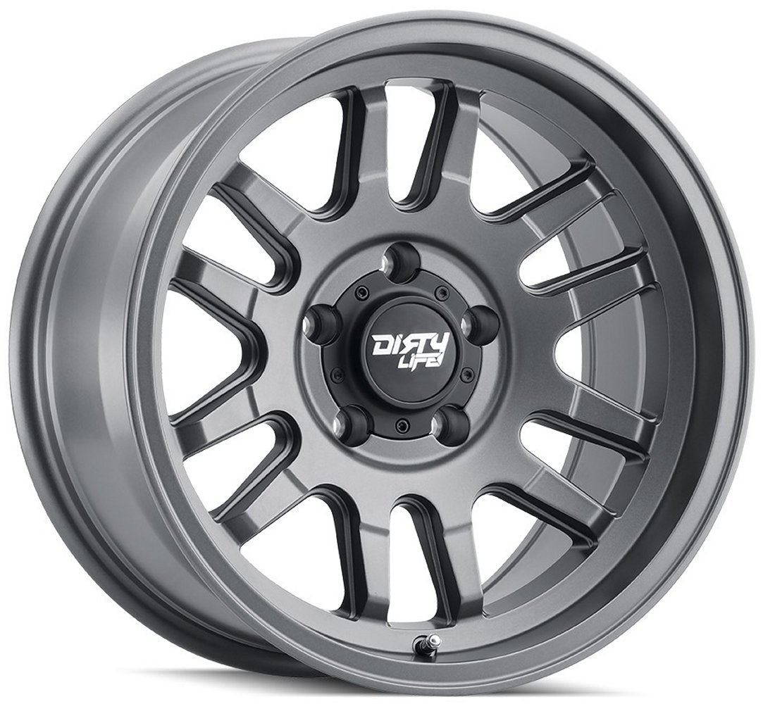 (Clearance - No Returns) 17x9 Dirty Life 9310 Canyon Satin Graphite 6x5.5/139.7 0mm