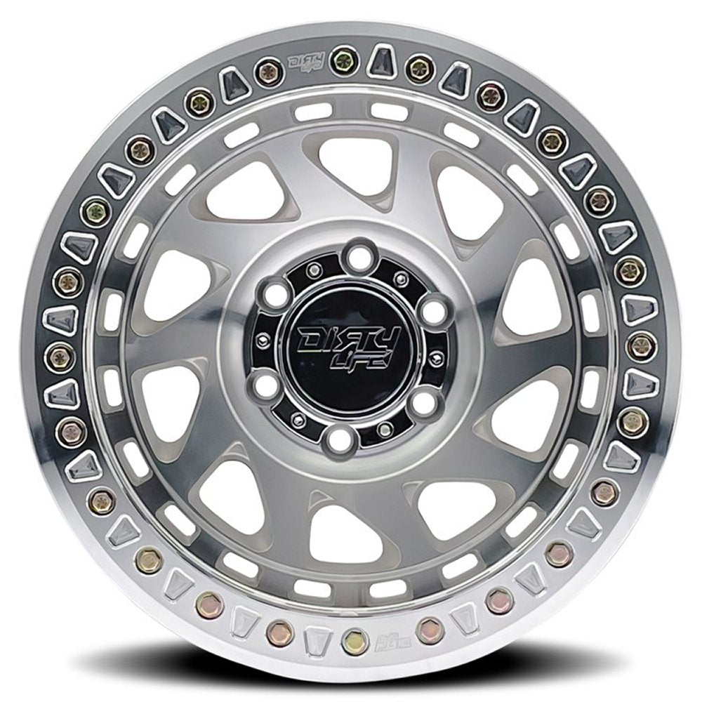 (Clearance - No Returns) 17x9 Dirty Life 9313 Nigma Race Beadlock Machined (True Beadlock) 6x135 -12mm
