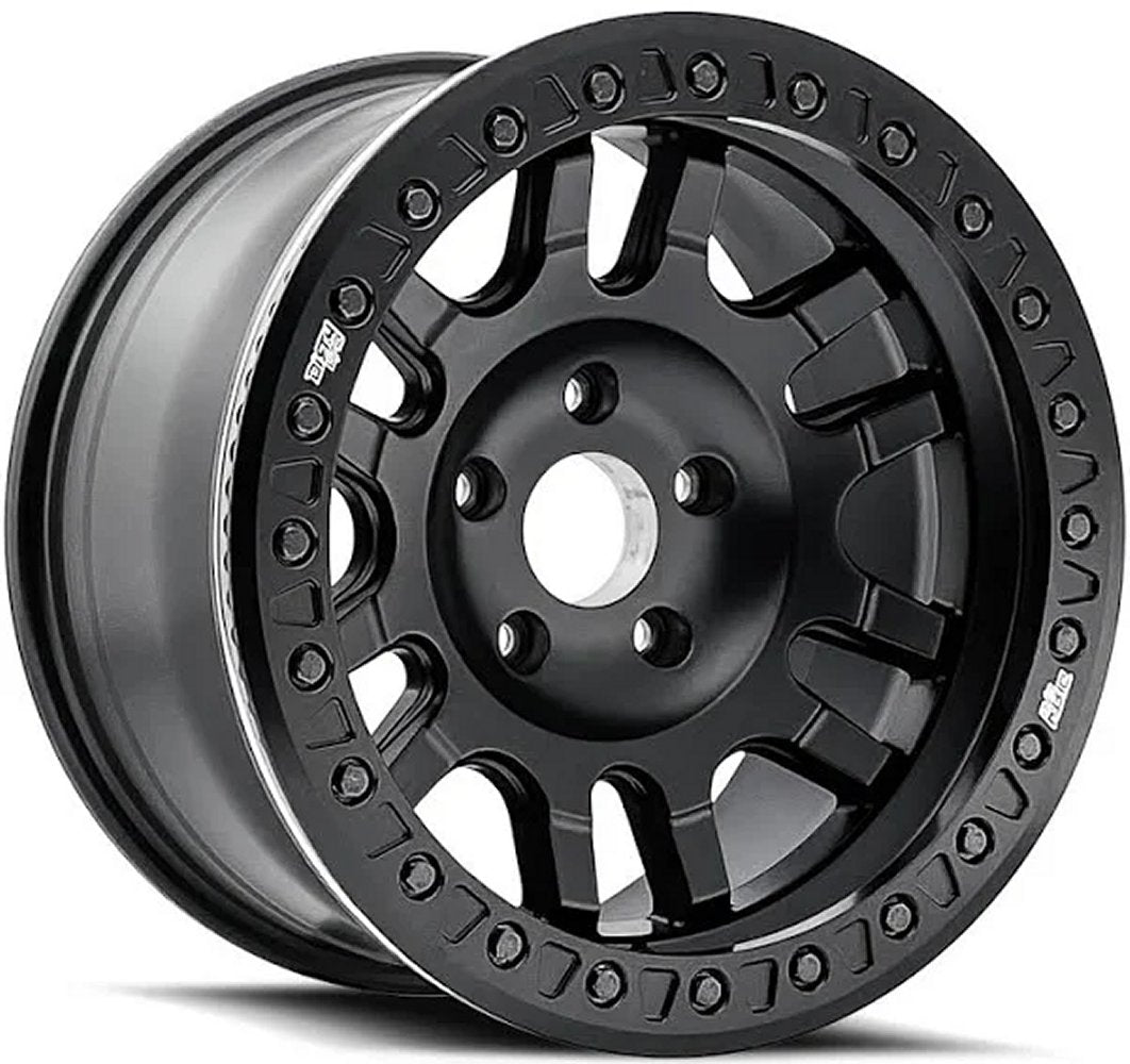 (Clearance - No Returns) 17x9 Dirty Life 9314 Canyon Race Beadlock Matte Black (True Beadlock) 5x5/127 -12mm