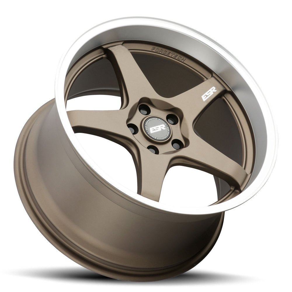 18x10.5 ESR AP5 Matte Bronze w/ Machined Lip (Flow Form) 5x120 22mm (CUSTOM)